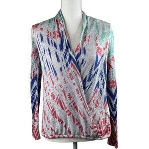 Vintage Wrangler Women's Small Knit Sweater Southwestern Aztec Pullover Sweater